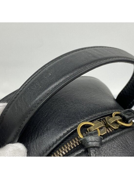 Gucci Backpack GG Marmont Leather Black Gold main image 6